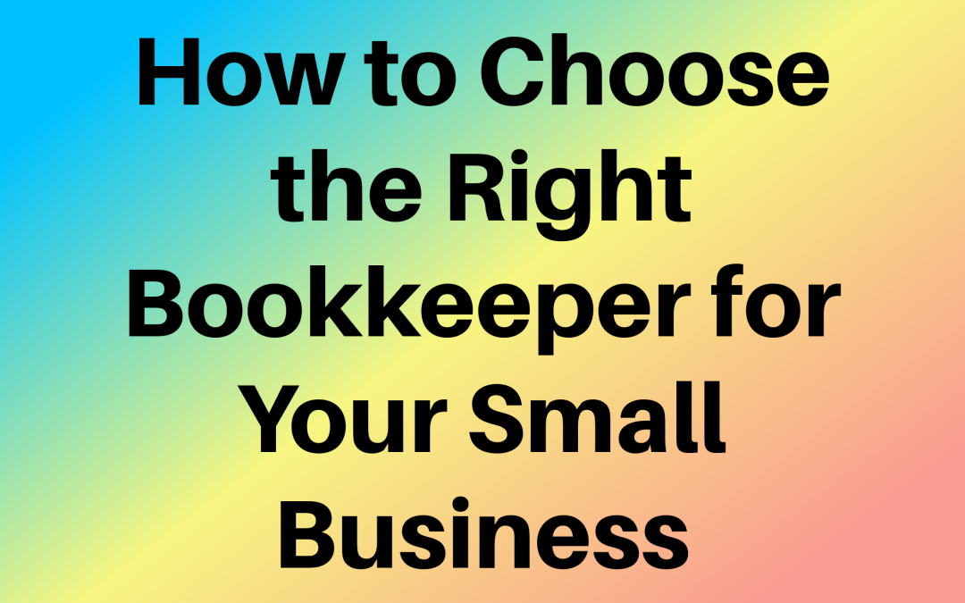 How do I find the best bookkeeper for my small business near me?